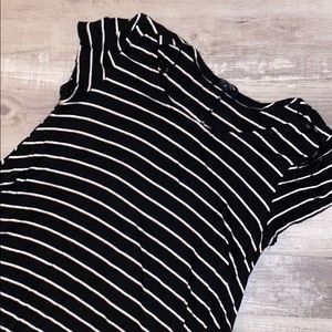 Black&White T Shirt Dress